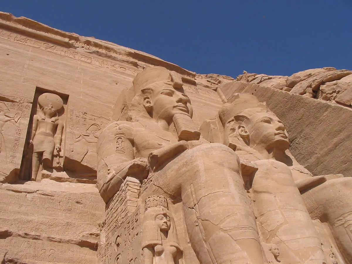 Abu Simbel temples in southern Egypt