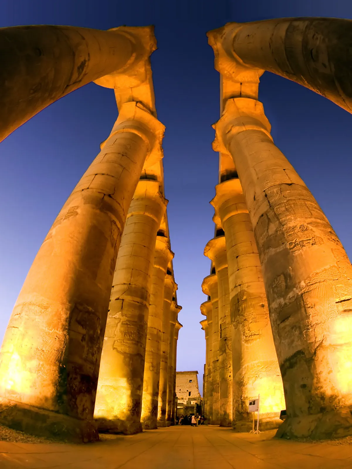 The hypostyle hall at Karnak Temple in Luxor